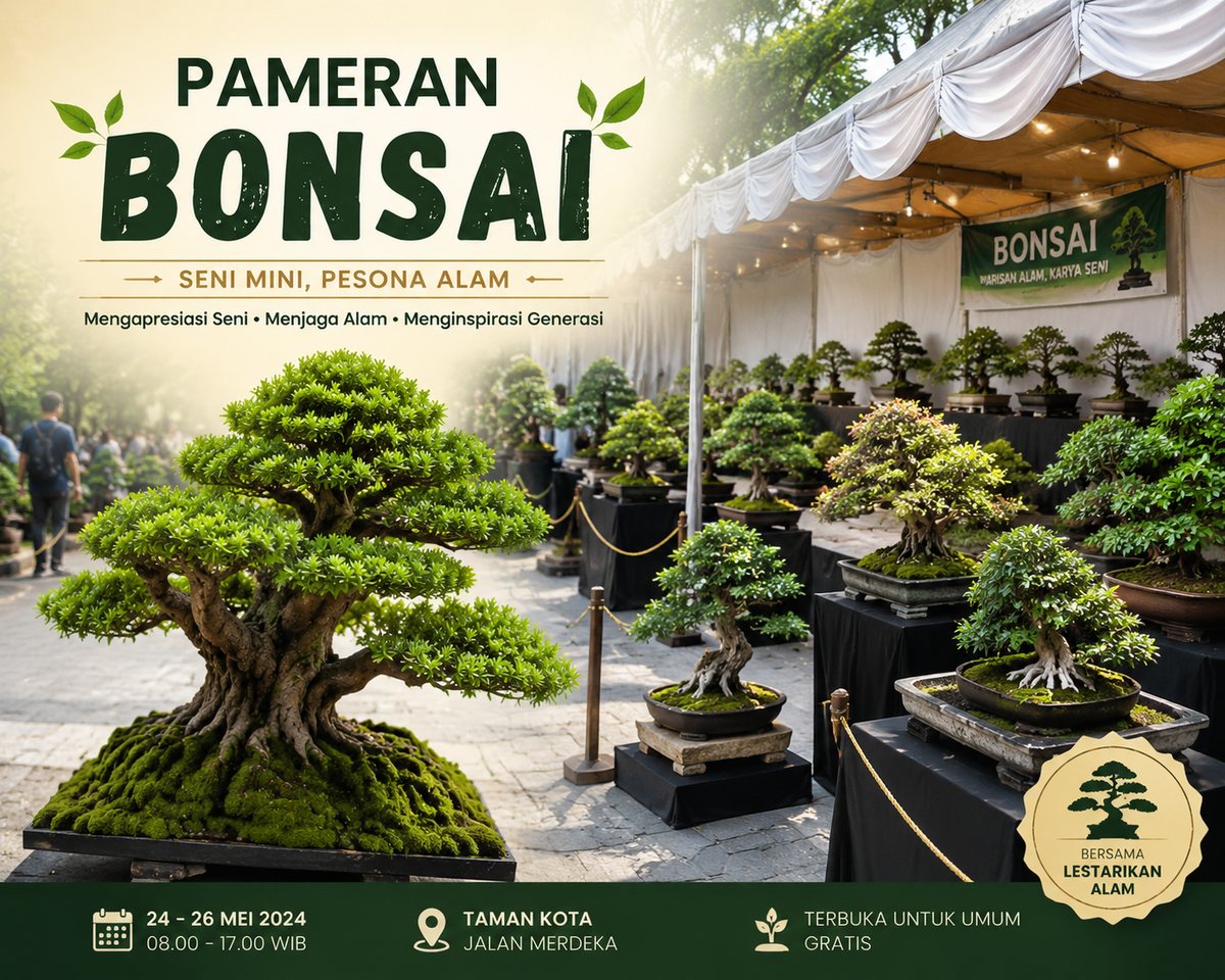 Banner Pameran & Kontes Bonsai Nasional 2026