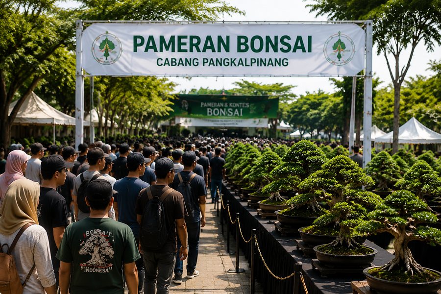 Sesi workshop perawatan bonsai